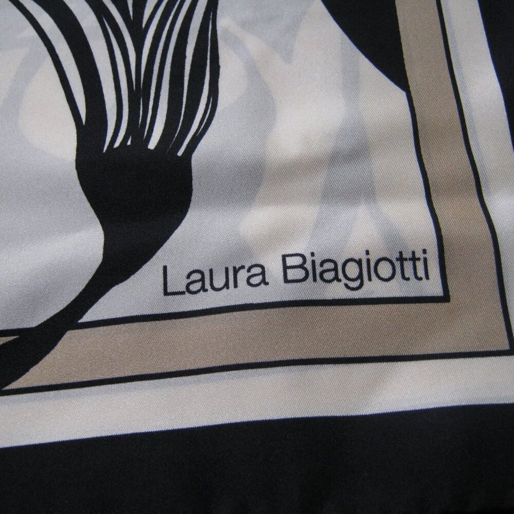 Vintage Laura  Biagiotti 1005 Silk Scarf